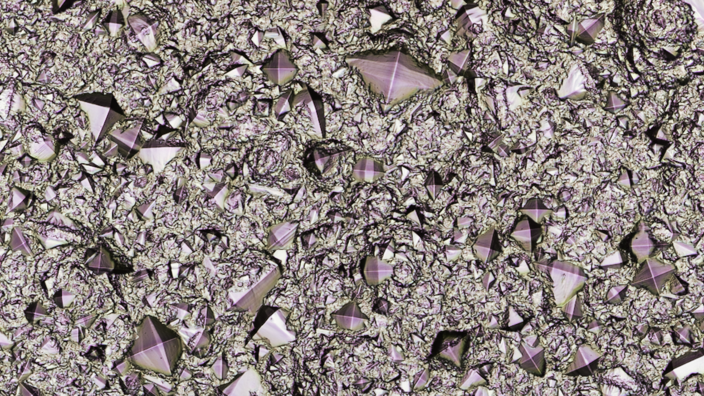 Silicon carbide (SiC) under a microscope